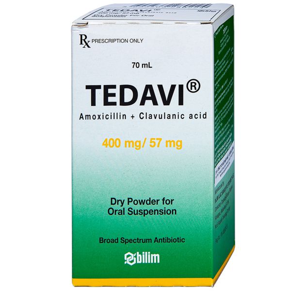 Thuốc kháng sinh Tedavi 400mg/57mg (70ml)