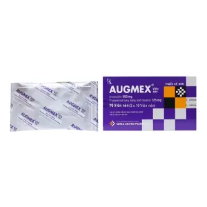 Augmex 625mg (2 vỉ x 10 viên/hộp)