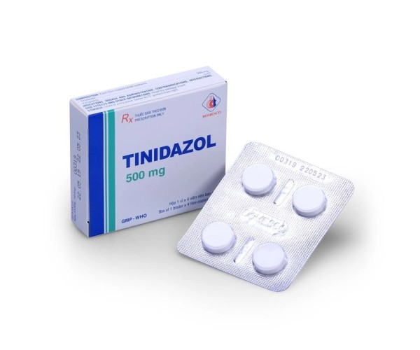 Thuốc dự phòng và trị nhiễm khuẩn Tinidazol 500mg DMC (4 viên/hộp)