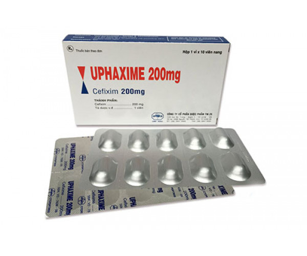 Thuốc kháng sinh Uphaxime 200mg (2 vỉ x 10 viên/hộp)