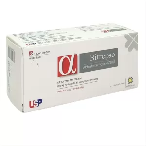 Thuốc kháng viêm chống phù nề Bitrepso (10 vỉ x 10 viên/hộp)