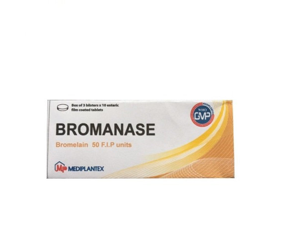 Thuốc kháng viêm Bromanase 50mg (10 vỉ x 10 viên/hộp)