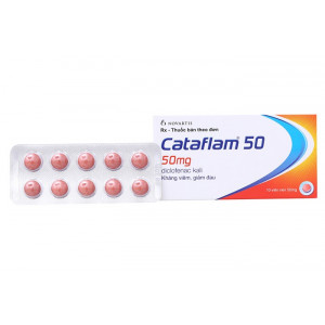 Thuốc giảm đau, kháng viêm Cataflam 50mg (10 viên/hộp)