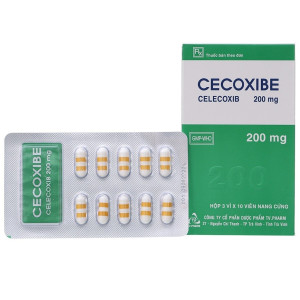 Thuốc trị viêm xương khớp Cecoxibe 200mg (3 vỉ x 10 viên/hộp)