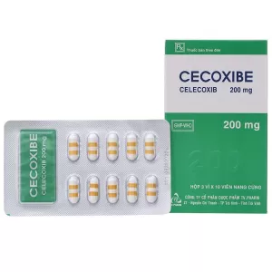 Cecoxibe 200mg (3 vỉ x 10 viên/hộp)
