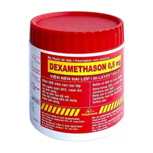 Dexamethason 0.5mg Imexpharm (500 viên/hộp)
