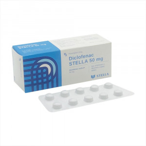 Thuốc giảm đau, kháng viêm Diclofenac Stella 50mg (5 vỉ x 10 viên/hộp)