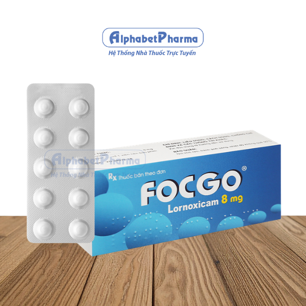 Thuốc kháng viêm, giảm đau Focgo 8mg (3 vỉ x 10 viên/hộp)