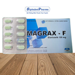 Thuốc điều trị thoái hóa khớp, viêm khớp dạng thấp Magrax-F 120mg (3 vỉ x 10 viên/hộp)