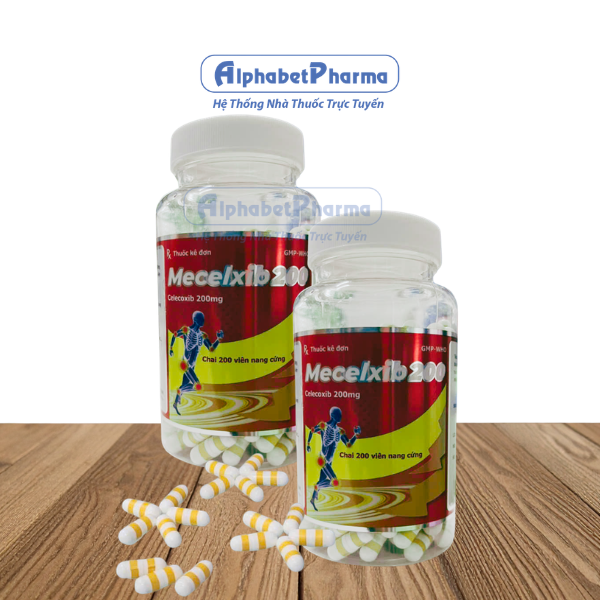 Thuốc giảm đau, kháng viêm Mecelxib 200mg (200 viên/chai)