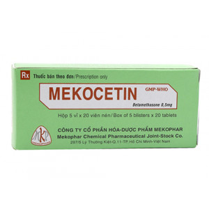 Thuốc kháng viêm Mekocetin 0.5mg (5 vỉ x 20 viên/hộp)