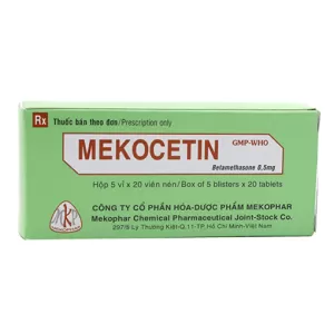 Mekocetin 0.5mg (5 vỉ x 20 viên/hộp)