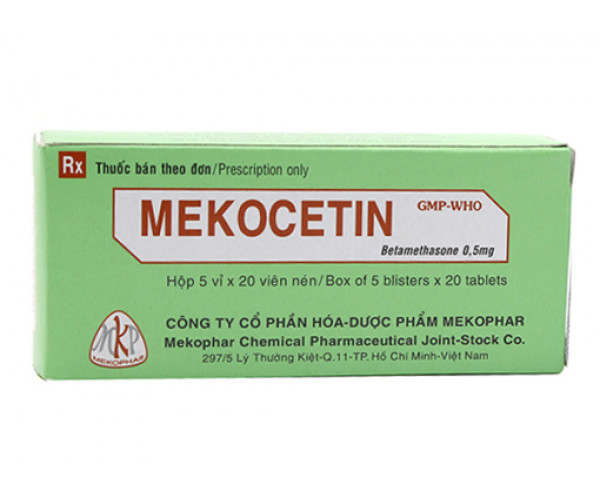 Thuốc kháng viêm Mekocetin 0.5mg (5 vỉ x 20 viên/hộp)