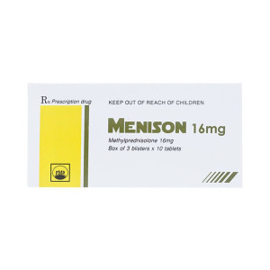 Thuốc kháng viêm Menison 16mg (3 vỉ x 10 viên/hộp)