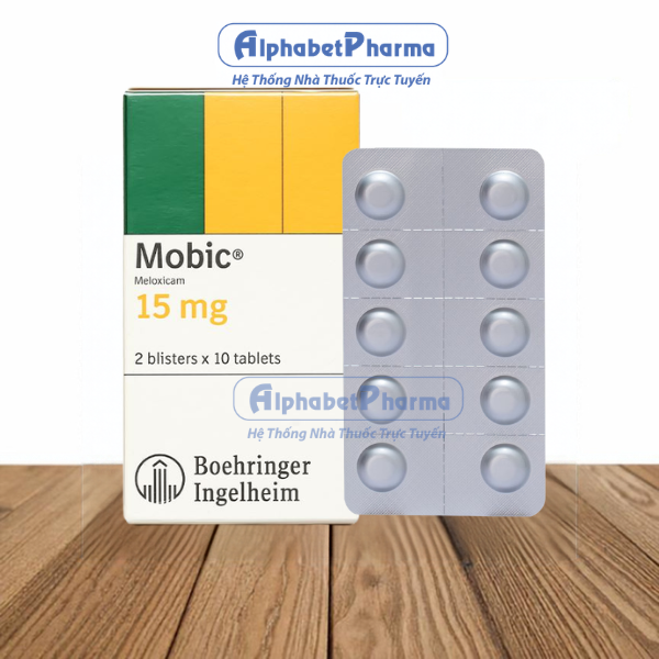 Thuốc kháng viêm Mobic 15mg (2 vỉ x10 viên/hộp)