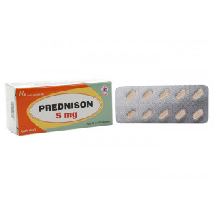 Thuốc kháng viêm  Prednison 5mg DMC (10 vỉ x 10 viên/hộp)