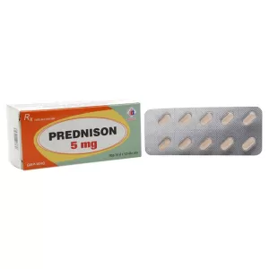 Prednison 5mg DMC (10 vỉ x 10 viên/hộp)