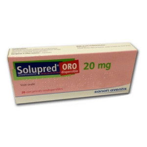 Thuốc kháng viêm Solupred 20mg (2 vỉ x 10 viên/hộp)