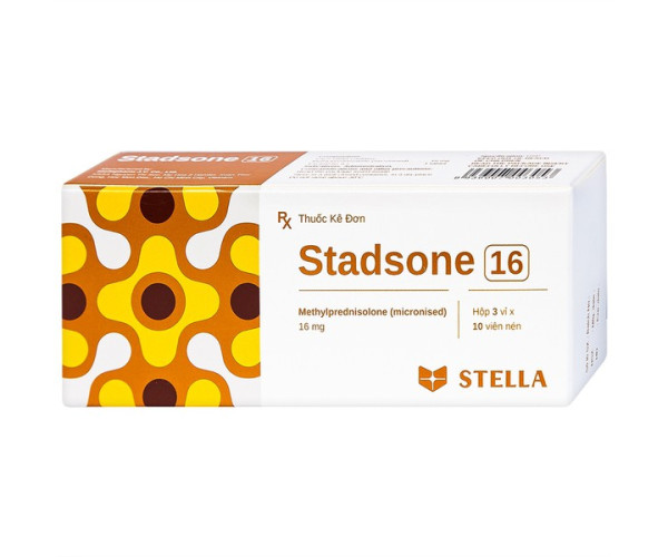 Thuốc kháng viêm Stadsone 16mg (3 vỉ x 10 viên/hộp)
