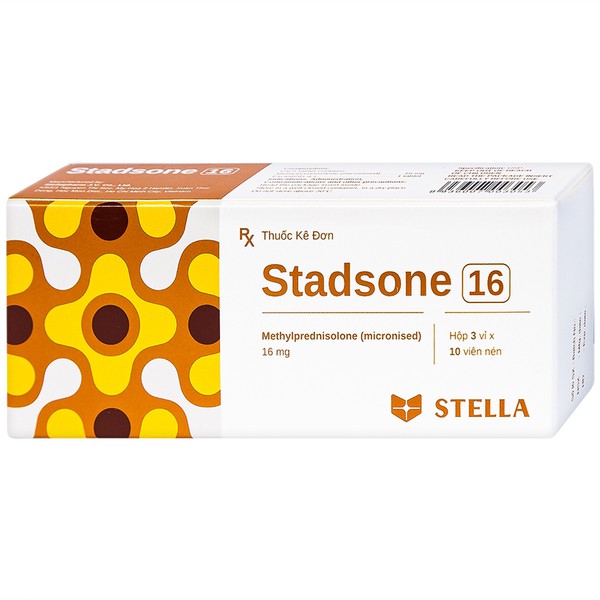 Thuốc kháng viêm Stadsone 16mg (3 vỉ x 10 viên/hộp)