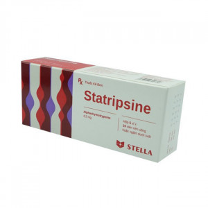 Thuốc kháng viêm chống phù nề Statripsine 4.2mg (5 vỉ x 10 viên/hộp)