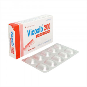 Thuốc giảm đau, kháng viêm Vicoxib 200mg (3 vỉ x 10 viên/hộp)
