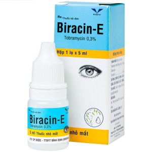 Thuốc nhỏ mắt điều trị viêm kết mạc Biracin-E (5ml)