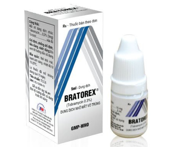 Thuốc nhỏ điều trị viêm mắt Bratorex (5ml)