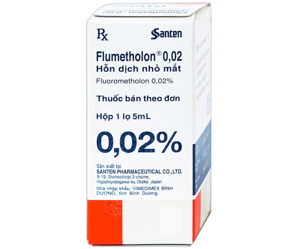 Thuốc nhỏ mắt điều trị các bệnh viêm phía ngoài mắt Flumetholon 0.02% (5ml)