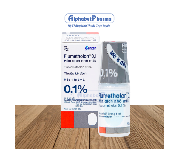 Thuốc nhỏ mắt điều trị viêm bờ mi, viêm kết mạc Flumetholon 0.1% (5ml)