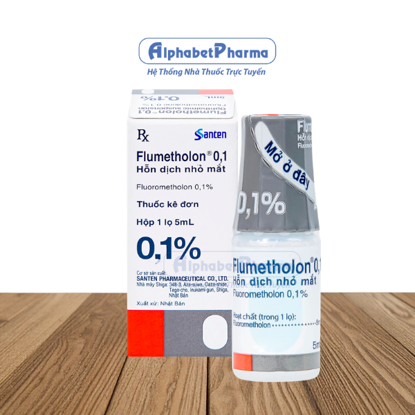 Thuốc nhỏ mắt điều trị viêm bờ mi, viêm kết mạc Flumetholon 0.1% (5ml)