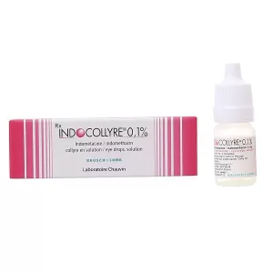 Thuốc nhỏ mắt dùng sau phẫu thuật, chống viêm, giảm đau Indocollyre 0.1% (5ml)