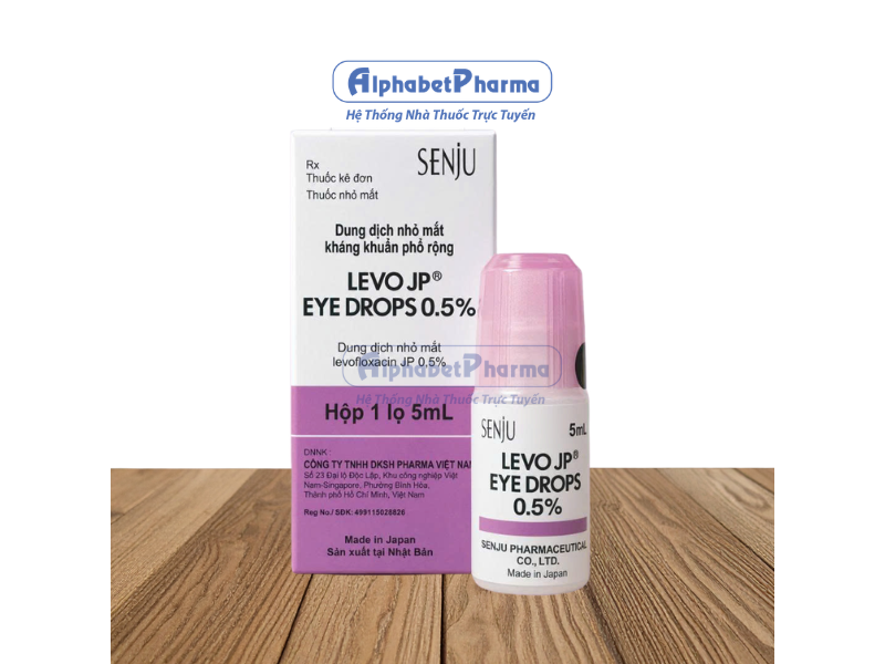 Dung dịch nhỏ mắt điều trị viêm bờ mi, viêm túi lệ Levo JP Eye Drops 0.5% (5ml)
