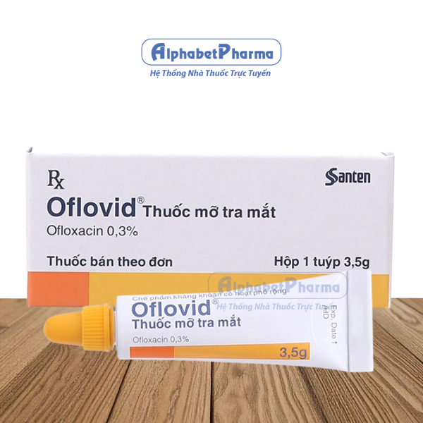 Thuốc mỡ tra mắt Oflovid ointment 0.3% (3.5g)