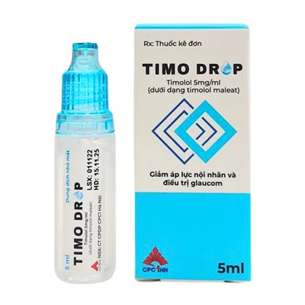 Dung dịch nhỏ mắt trị tăng nhãn áp Timo Drop (5ml)