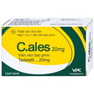 Thuốc trị rối loạn cương dương C.ales 20mg (1 viên/hộp)