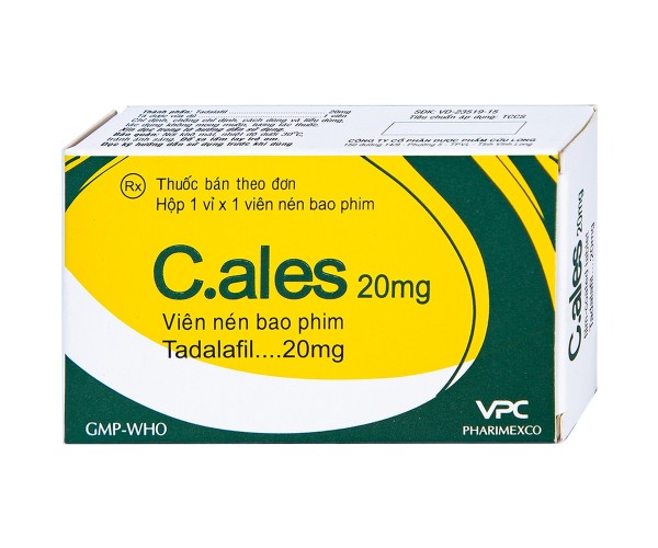 Thuốc trị rối loạn cương dương C.ales 20mg (1 viên/hộp)