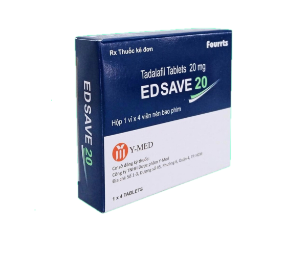 Thuốc trị rối loạn cương dương Edsave 20mg (4 viên/hộp)