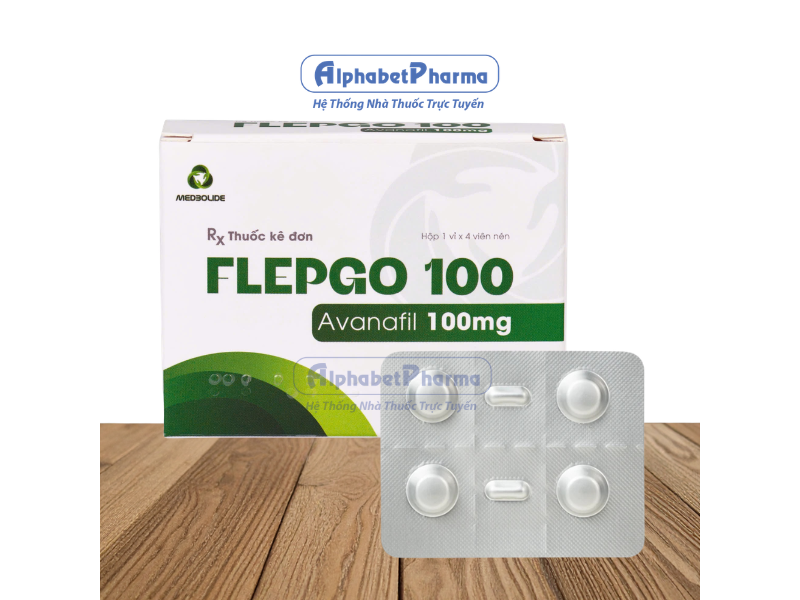 Thuốc điều trị rối loạn cương dương ở nam giới Flepgo 100mg (4 viên/hộp)