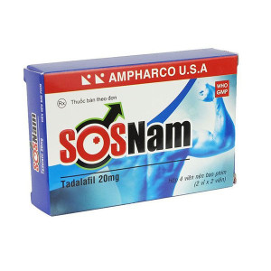 Thuốc trị rối loạn cương dương SOSNam (2 vỉ x 2 viên/hộp)