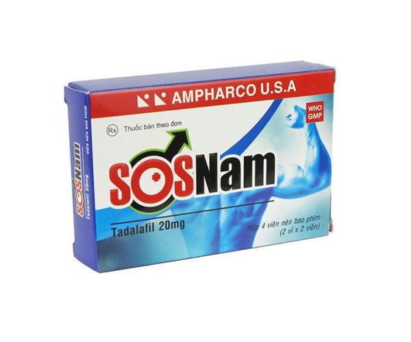 Thuốc trị rối loạn cương dương SOSNam (2 vỉ x 2 viên/hộp)