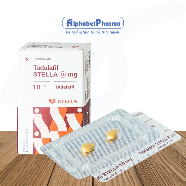 Thuốc trị rối loạn cương dương Tadalafil Stella 10mg (2 viên/hộp)