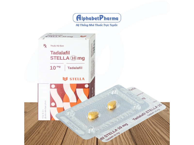Thuốc trị rối loạn cương dương Tadalafil Stella 10mg (2 viên/hộp)