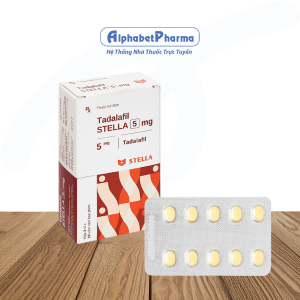 Thuốc trị rối loạn cương dương Tadalafil Stella 5mg (3 vỉ x 10 viên/hộp)