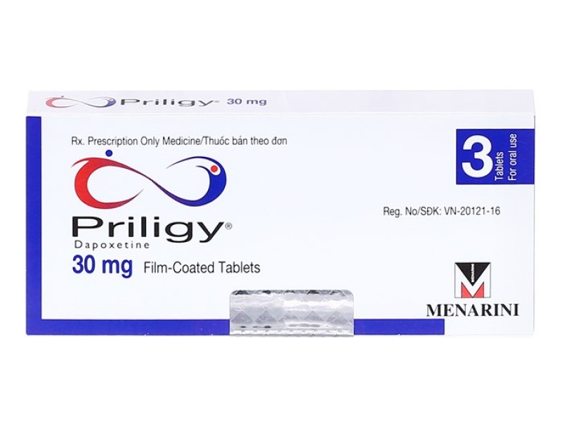 Thuốc điều trị xuất tinh sớm ở nam giới Priligy 30mg (3 viên/hộp)