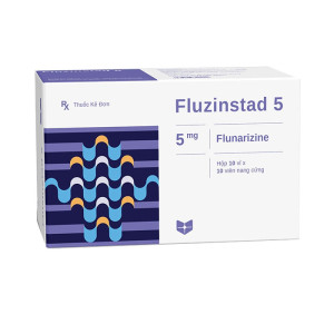 Thuốc điều trị đau nửa đầu Fluzinstad 5mg (10 vỉ x 10 viên/hộp)