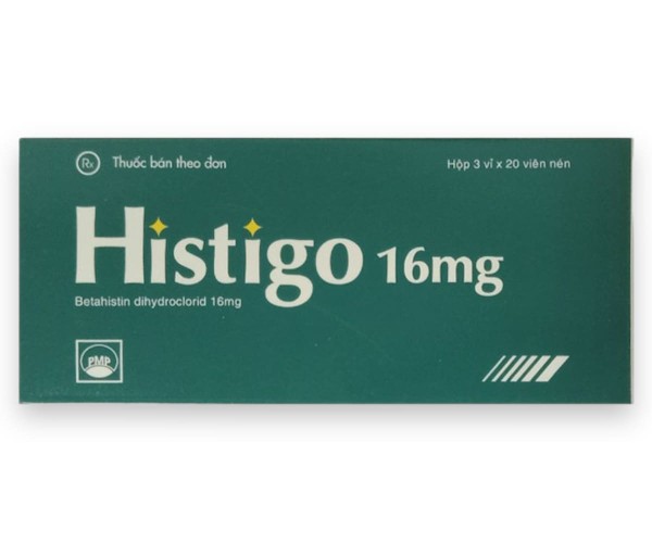 Thuốc trị rối loạn tiền đình Histigo 16mg (3 vỉ x 20 viên/hộp)