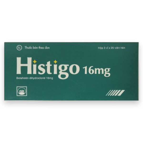 Thuốc trị rối loạn tiền đình Histigo 16mg (3 vỉ x 20 viên/hộp)