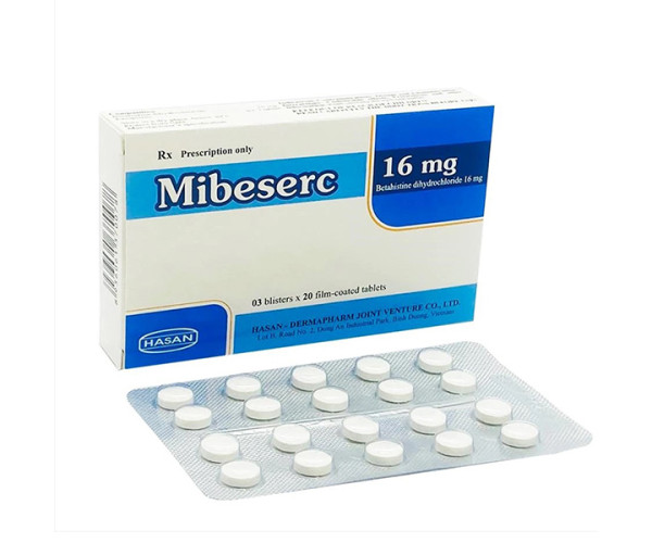 Thuốc trị rối loạn tiền đình Mibeserc 16mg (3 vỉ x 20 viên/hộp)