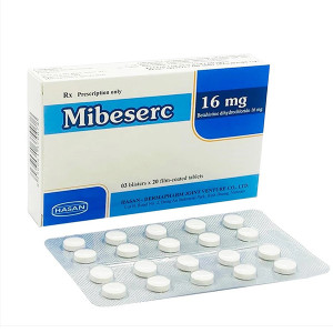 Thuốc trị rối loạn tiền đình Mibeserc 16mg (3 vỉ x 20 viên/hộp)